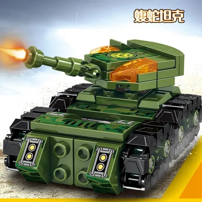 Transformers Mechanical Robot Tank Fighter Bricks Toy | 894pcs - Power Brickz