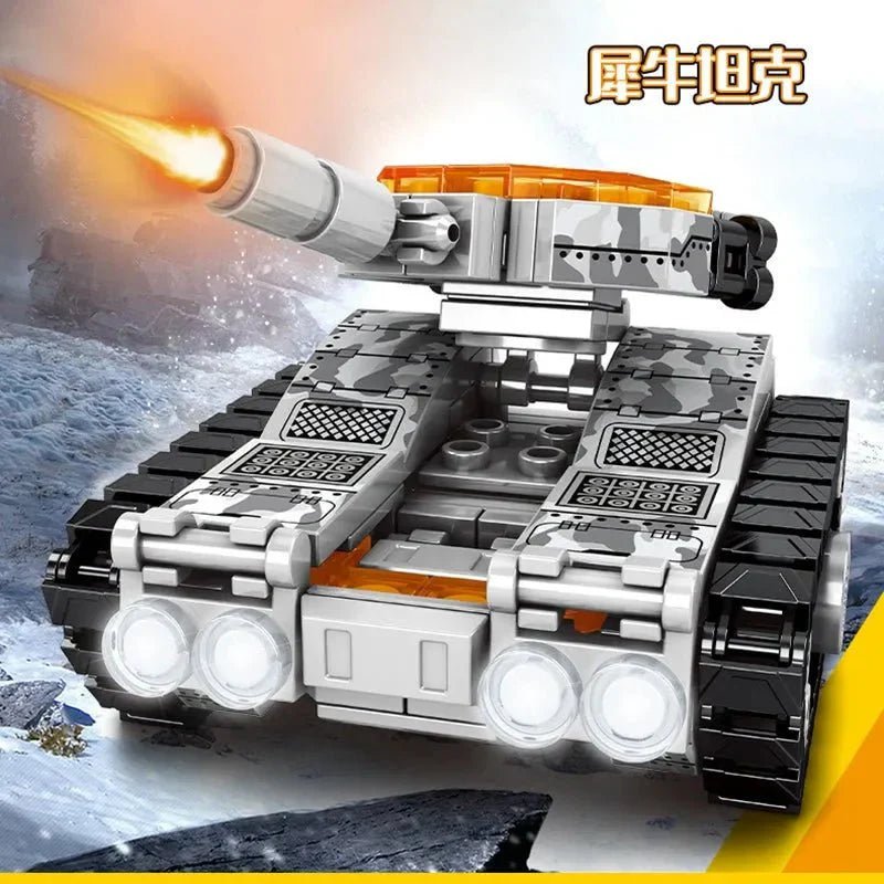Transformers Mechanical Robot Tank Fighter Bricks Toy | 894pcs - Power Brickz