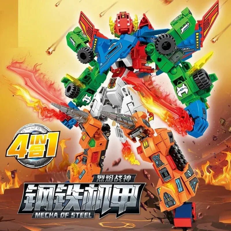 Transforming Flaming War Mecha Robot | 717pcs - Power Brickz