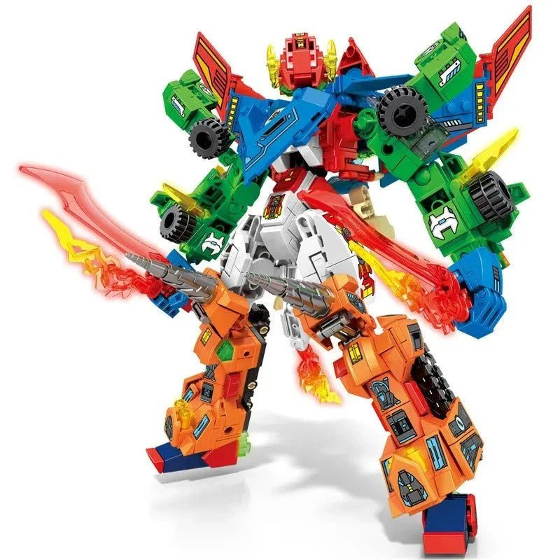 Transforming Flaming War Mecha Robot | 717pcs - Power Brickz