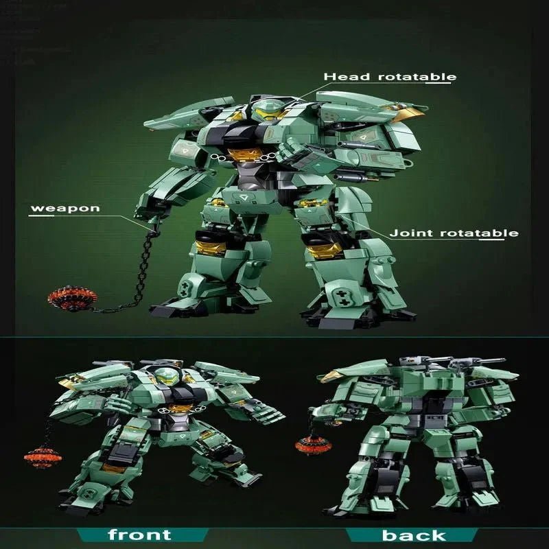 Transforming Mecha Robot Warrior Leader Bricks Toy | 542pcs - Power Brickz