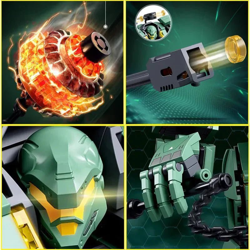 Transforming Mecha Robot Warrior Leader Bricks Toy | 542pcs - Power Brickz