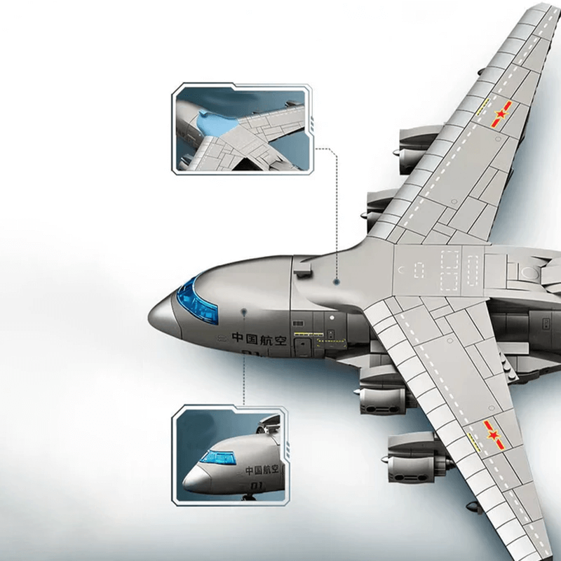 Transport Aircraft - Building Set | Power Brickz