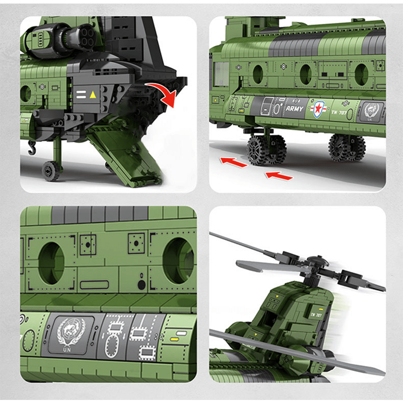 Transport Helicopter - Building Set | Power Brickz