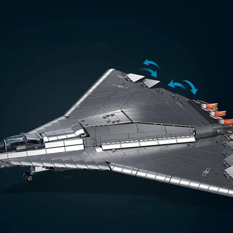 Triple - Engine Jet Fighter | 1182pcs - Power Brickz