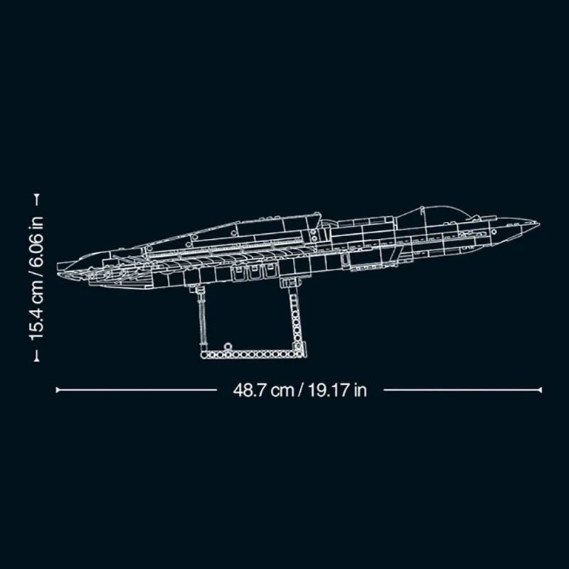 Triple - Engine Jet Fighter | 1182pcs - Power Brickz