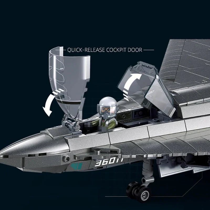 Triple - Engine Jet Fighter | 1182pcs - Power Brickz