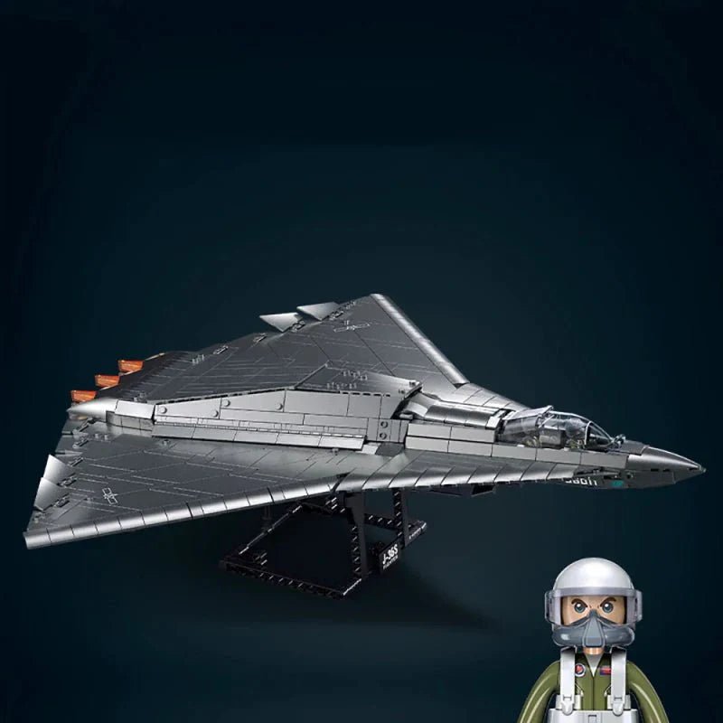 Triple - Engine Jet Fighter | 1182pcs - Power Brickz