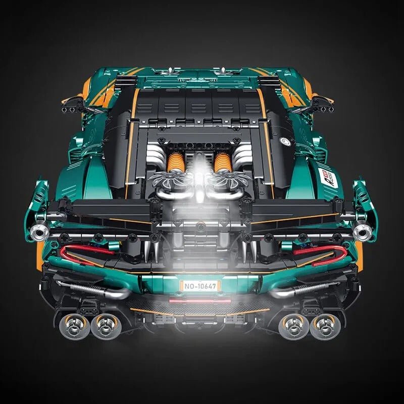 Turbocharged Vantage VGrand Tourer - Building Blocks Set | Power Brickz