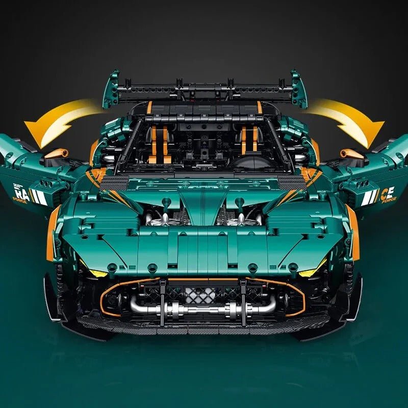 Turbocharged Vantage VGrand Tourer - Building Blocks Set | Power Brickz
