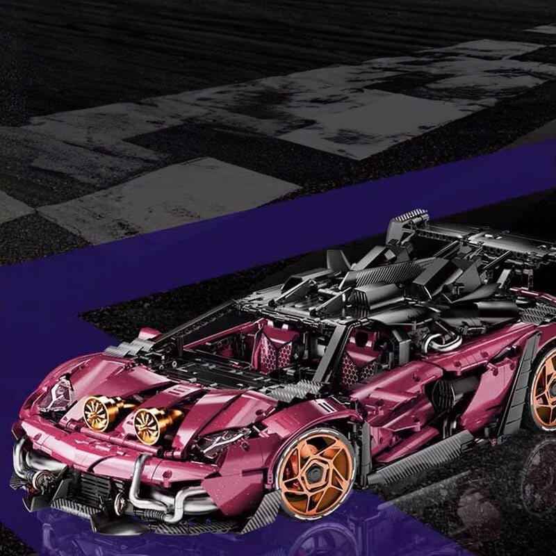 Turbocharged VLP Track Supercar - Building Blocks Set | Power Brickz