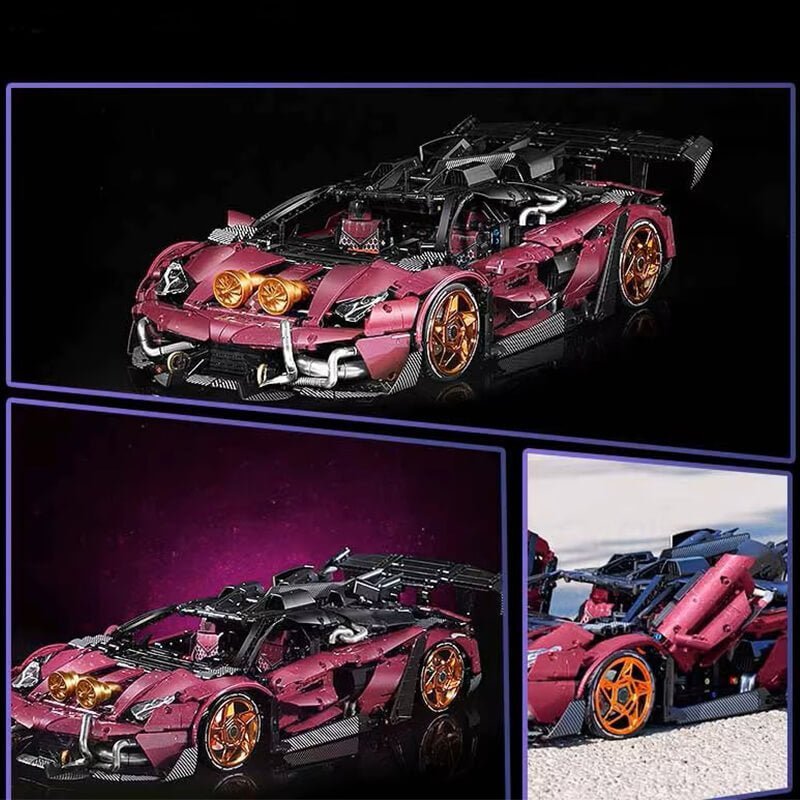 Turbocharged VLP Track Supercar - Building Blocks Set | Power Brickz