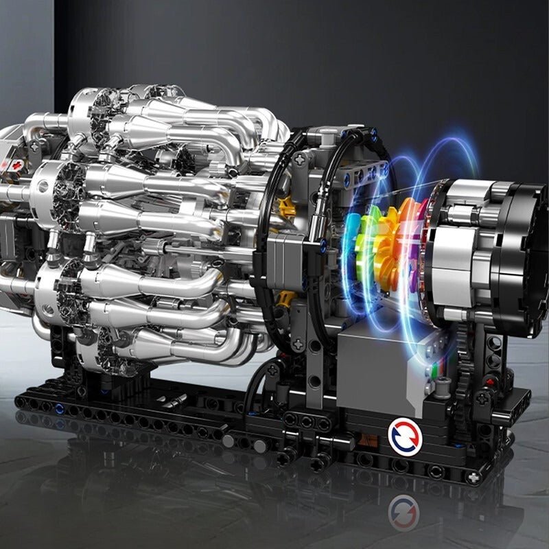 Turbojet Engine Model Kit | 1214pcs - Power Brickz