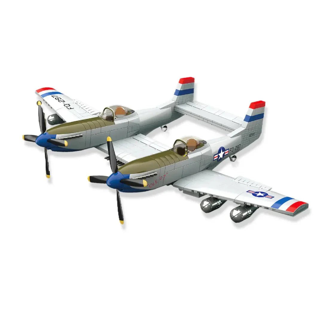 Twin - Fuselage Escort Fighter | 1107pcs - Power Brickz