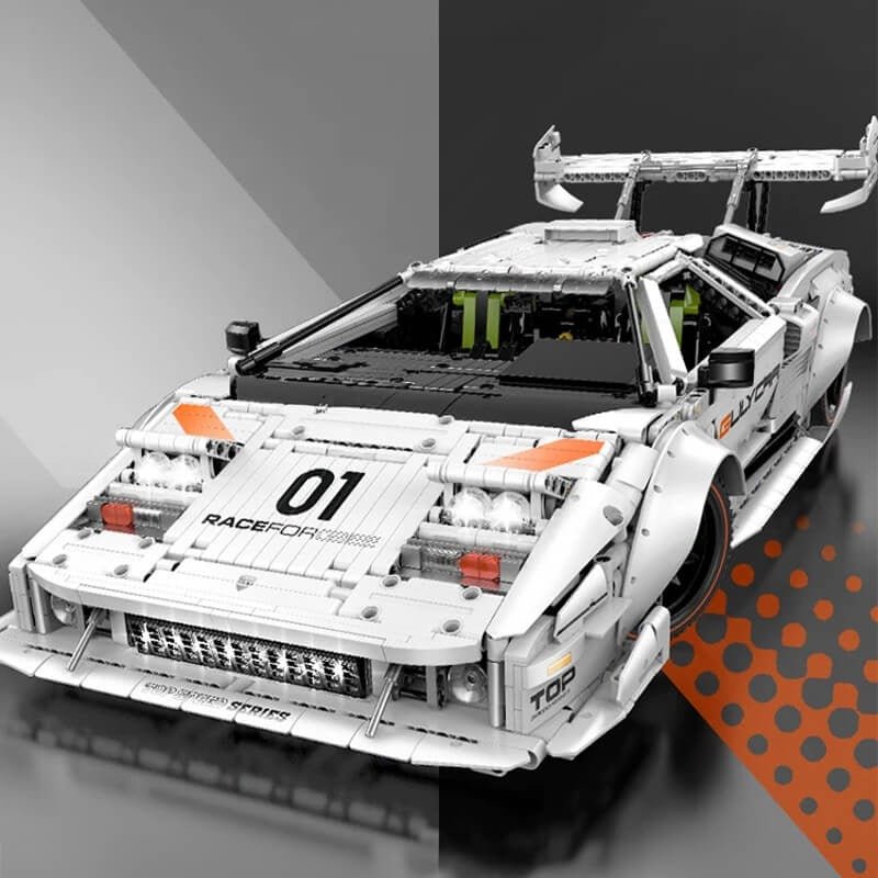 Twin-Turbo LPSupercar - Building Blocks Set | Power Brickz
