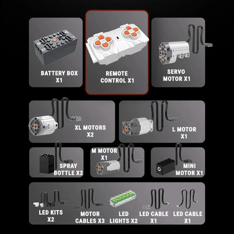 Twin-Turbo LPSupercar - Building Blocks Set | Power Brickz