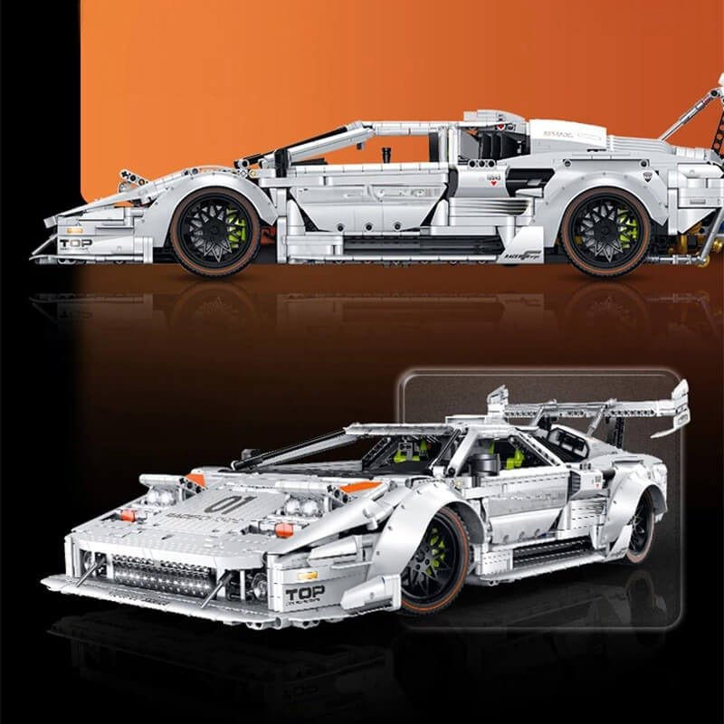 Twin-Turbo LPSupercar - Building Blocks Set | Power Brickz