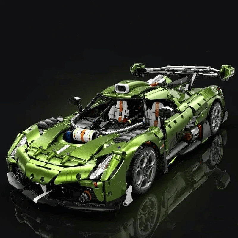 Twin-Turbo Track Hypercar - Building Blocks Set | Power Brickz