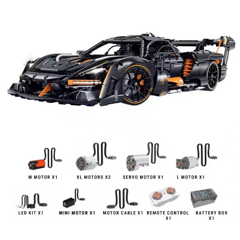 Ultimate Senna GTR Track Hypercar - Building Blocks Set | Power Brickz