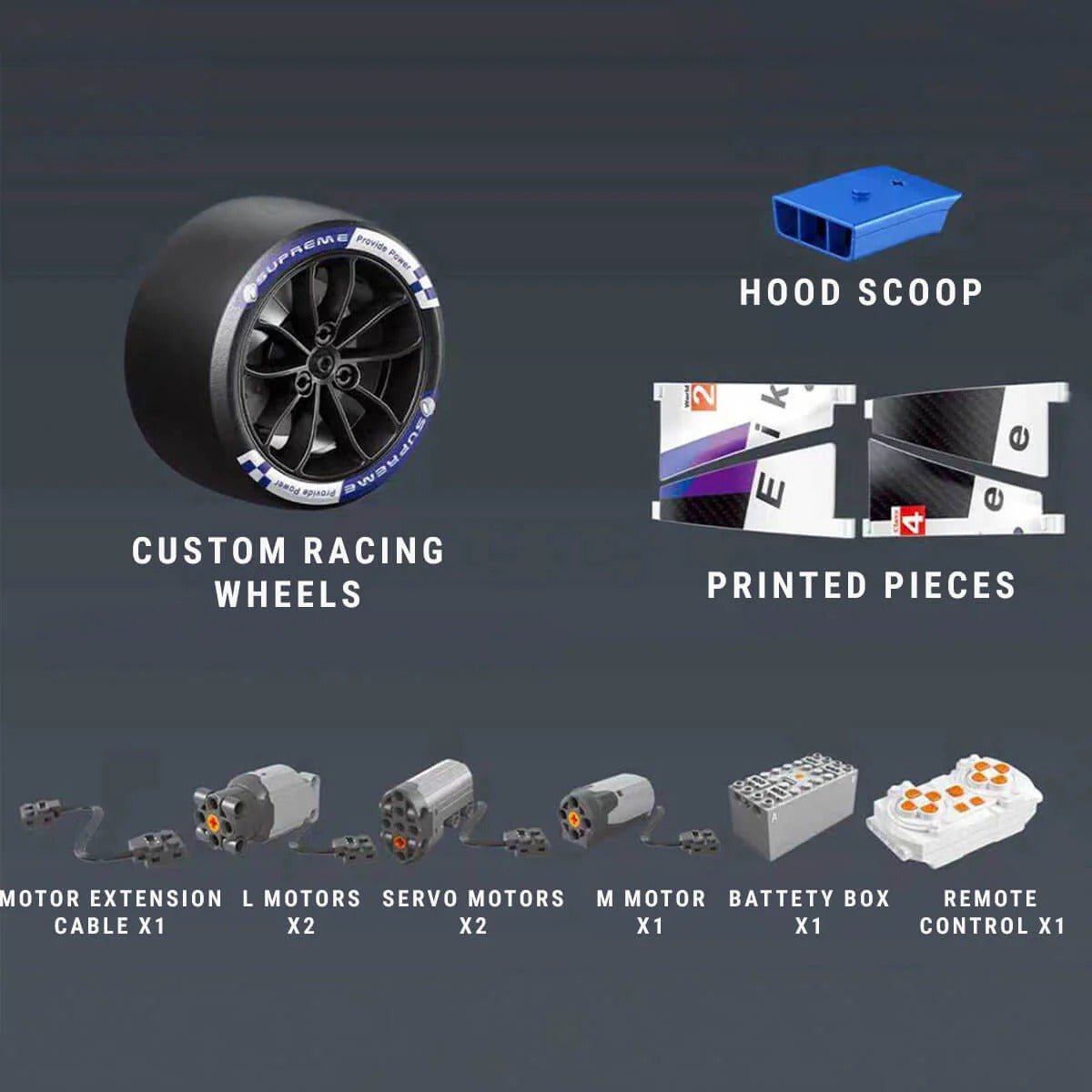 M Hybrid V8 Endurance - Building Blocks Set | Power Brickz