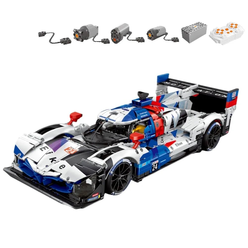V8 Hybrid Touring Car | Building Blocks Set – Power Brickz