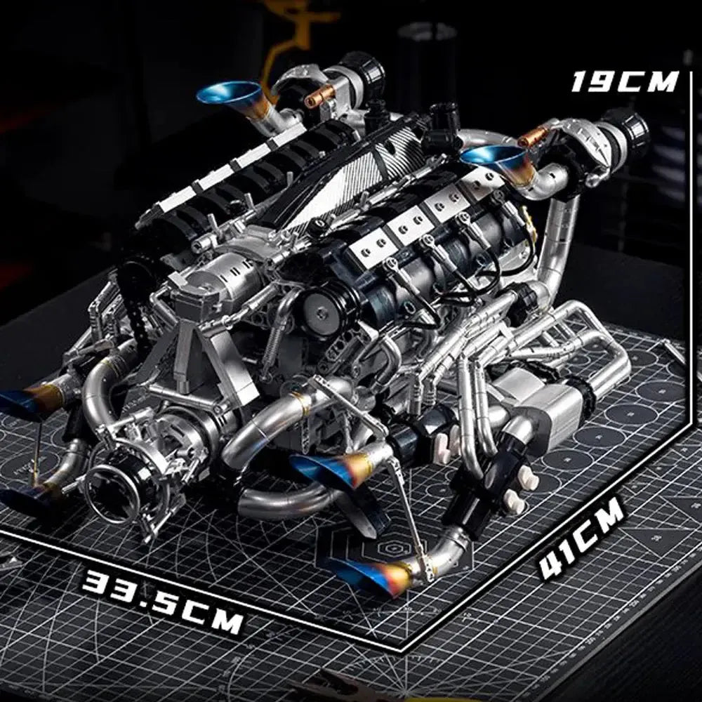 V8 Turbocharged Engine | 2773pcs - Power Brickz