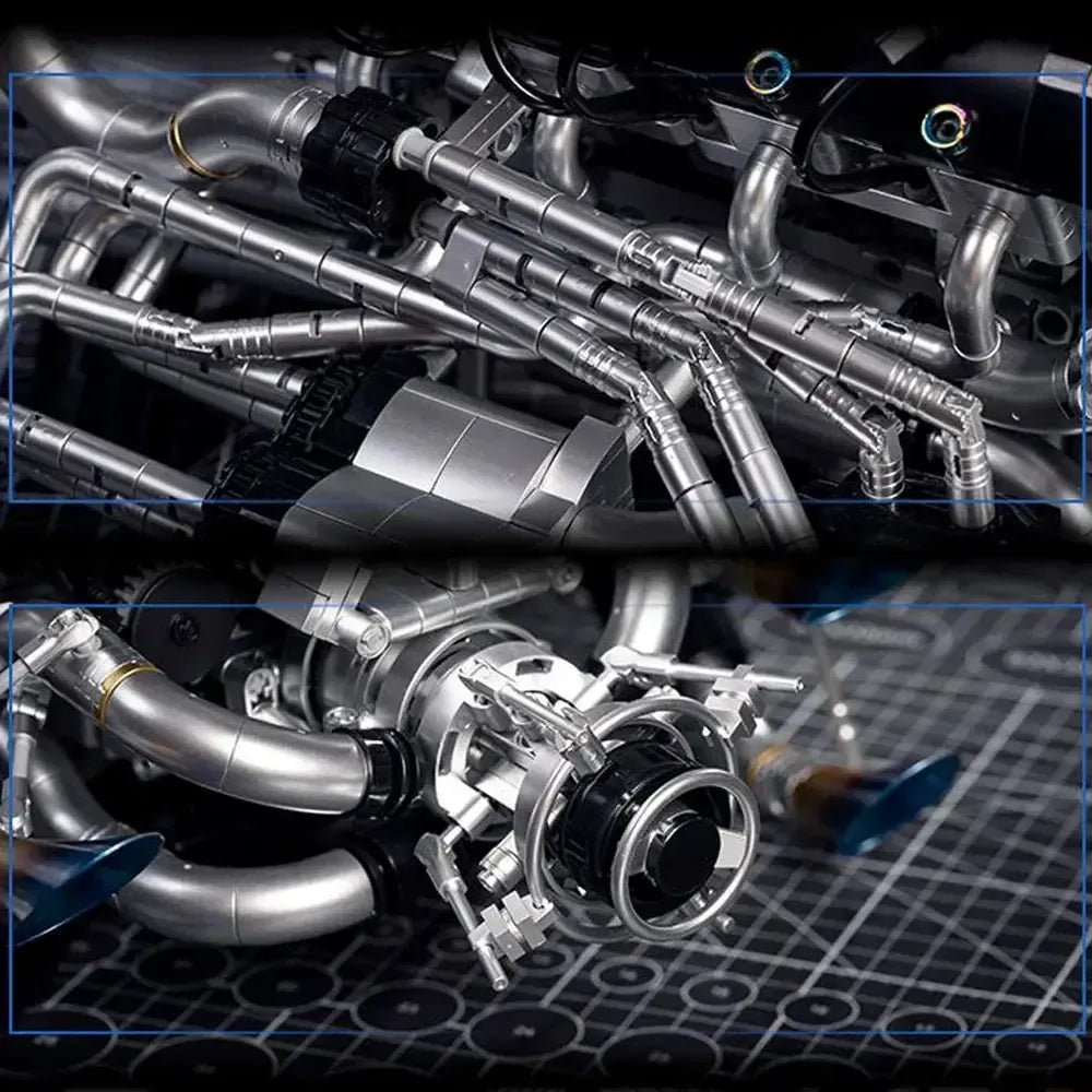 V8 Turbocharged Engine | 2773pcs - Power Brickz