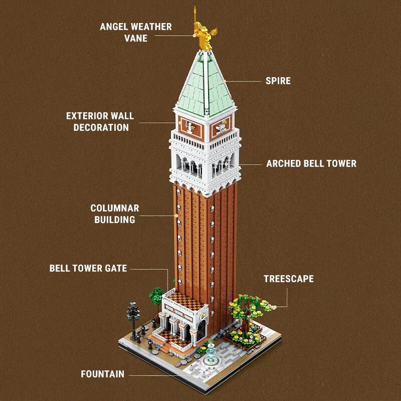 Venetian Bell Tower | 3902pcs - Power Brickz