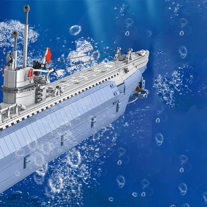 VIIC U-552 Submarine - Building Set | Power Brickz