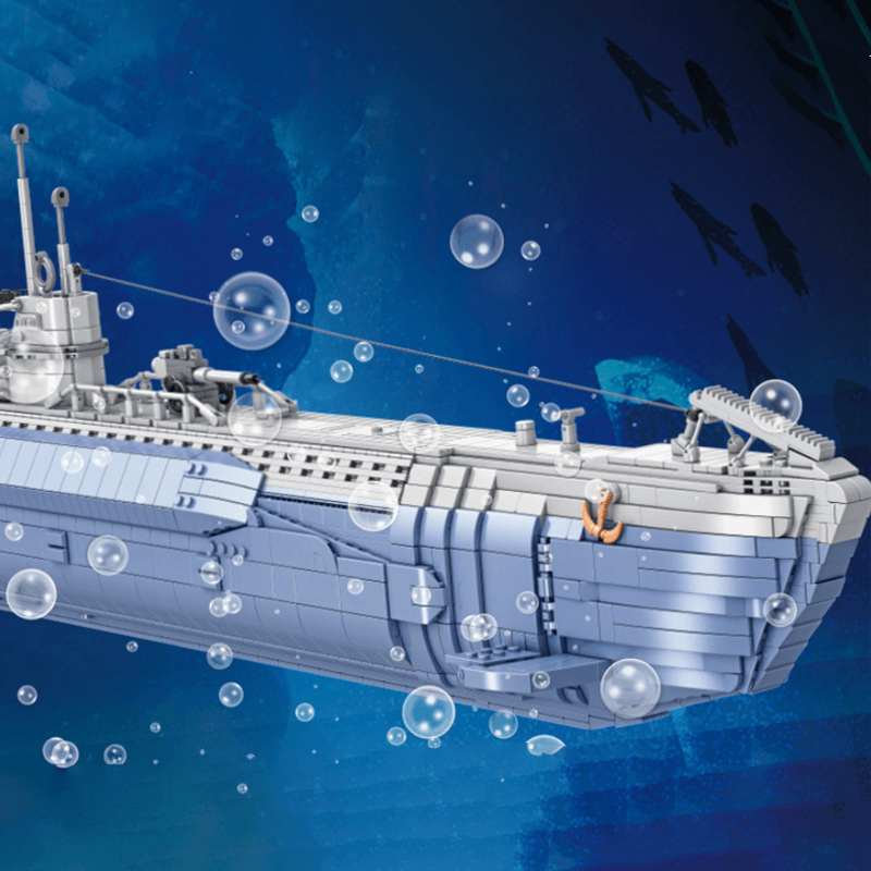 VIIC U-552 Submarine - Building Set | Power Brickz