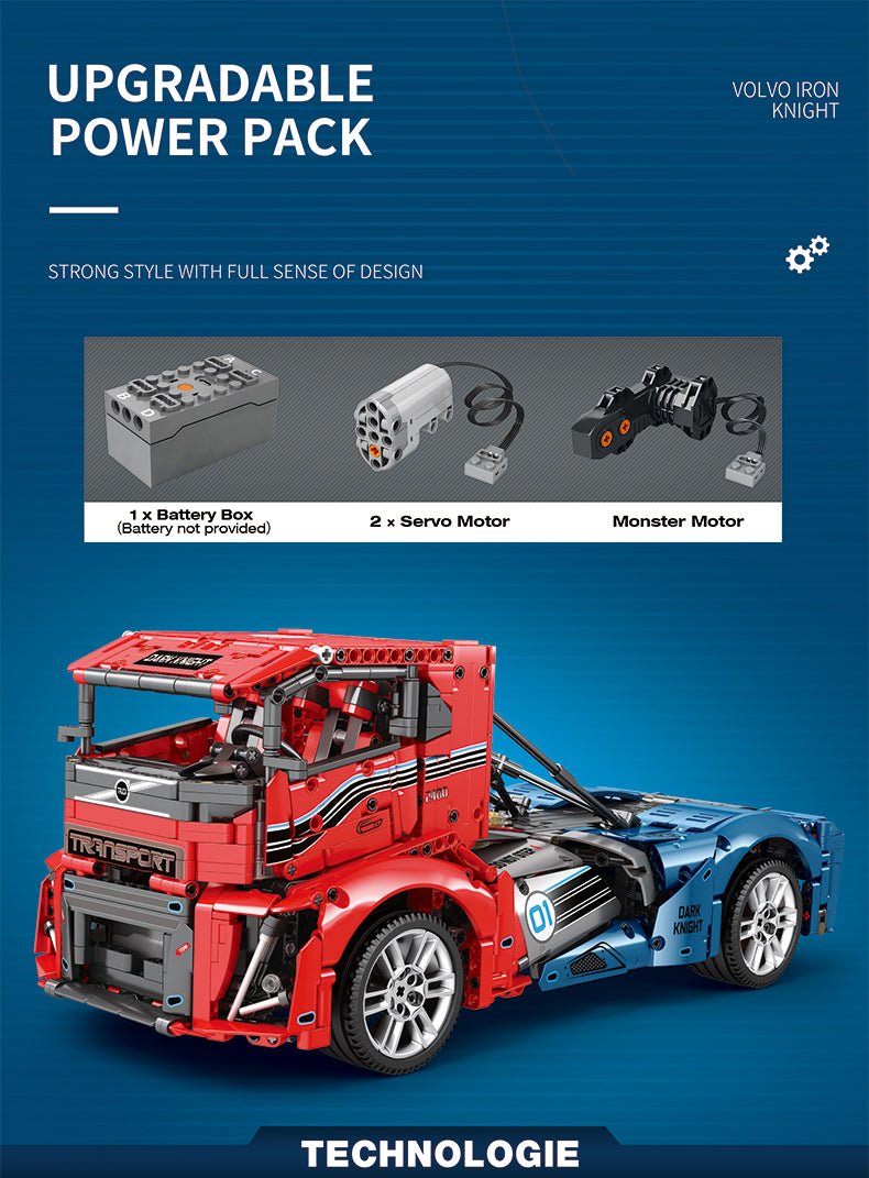 Iron Knight Truck - Building Blocks Set | Power Brickz