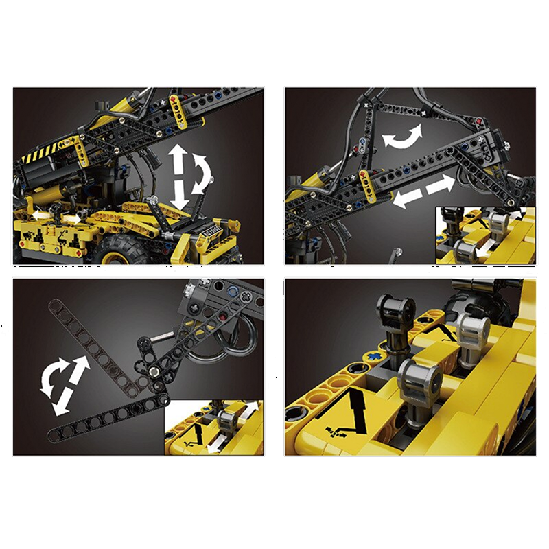 Pneumatic Forklift - Building Blocks Set | Power Brickz