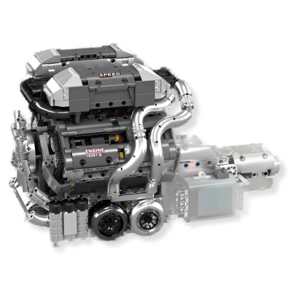 W16 Engine & Transmission | 2024pcs - Power Brickz