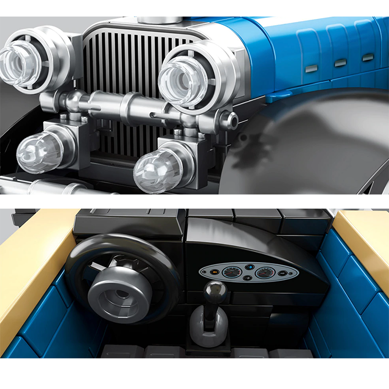 VintageClassic Roadster - Building Blocks Set | Power Brickz