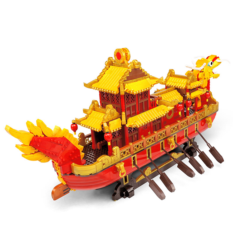 Cantonese Dragon Boat - Building Blocks Set | Power Brickz