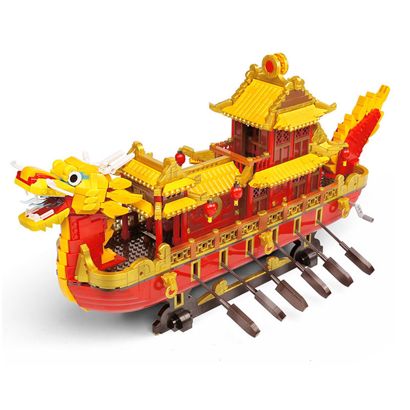 Cantonese Dragon Boat - Building Blocks Set | Power Brickz