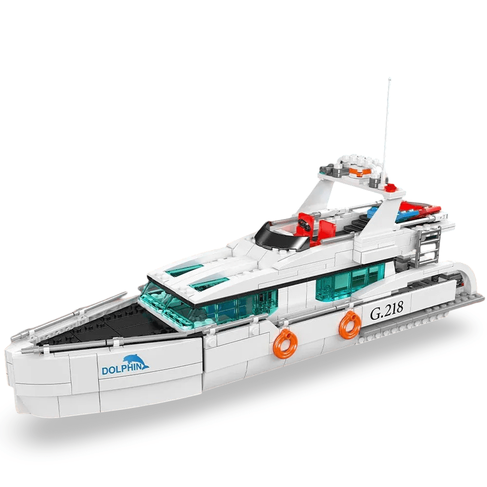 White Dolphin Yacht | 857pcs - Power Brickz
