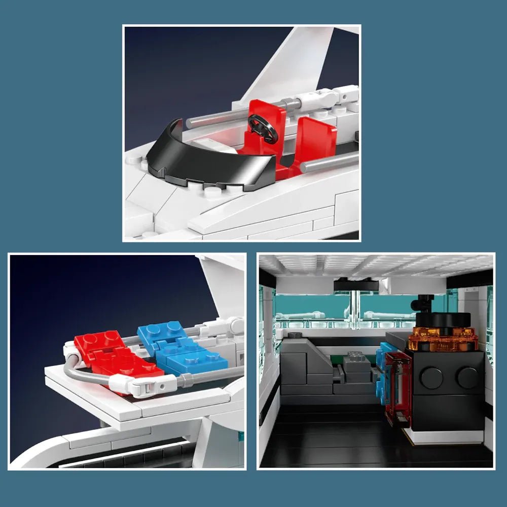 White Dolphin Yacht | 857pcs - Power Brickz