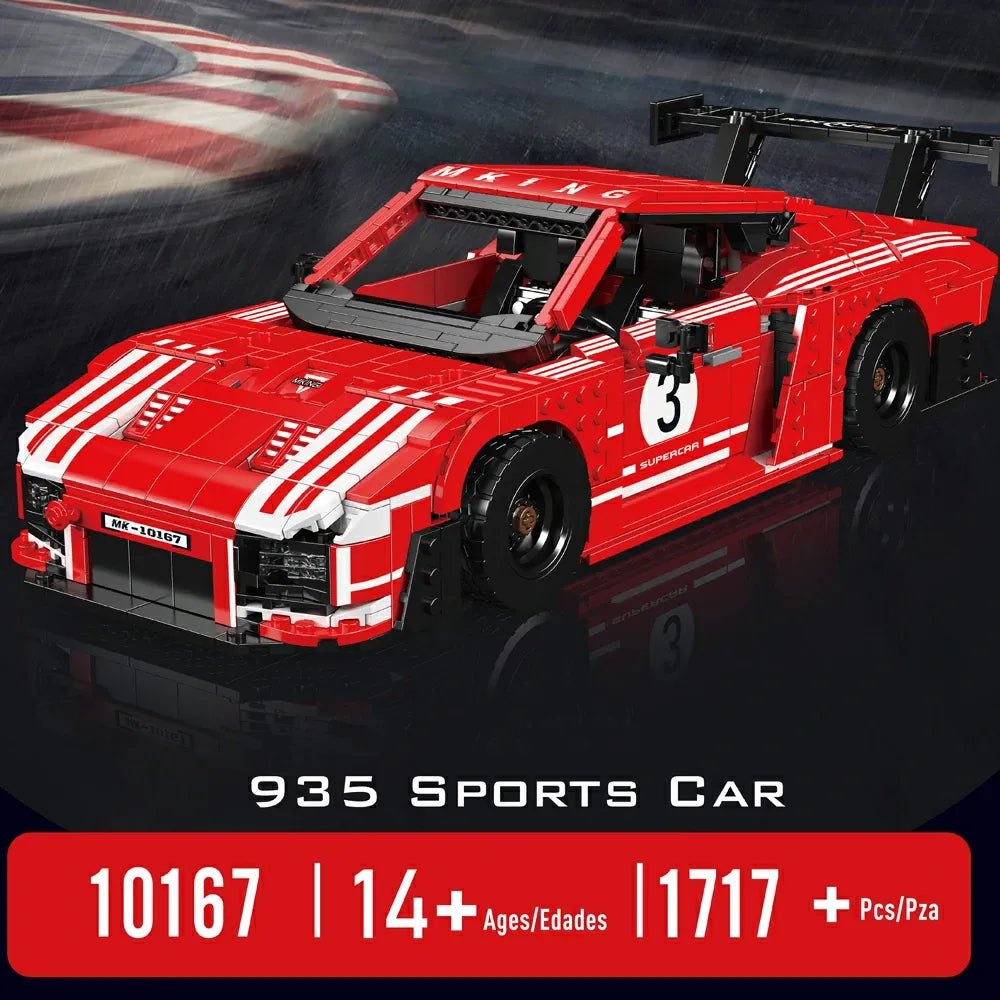 WidebodyGT2 Rs Track Racer - Building Blocks Set | Power Brickz