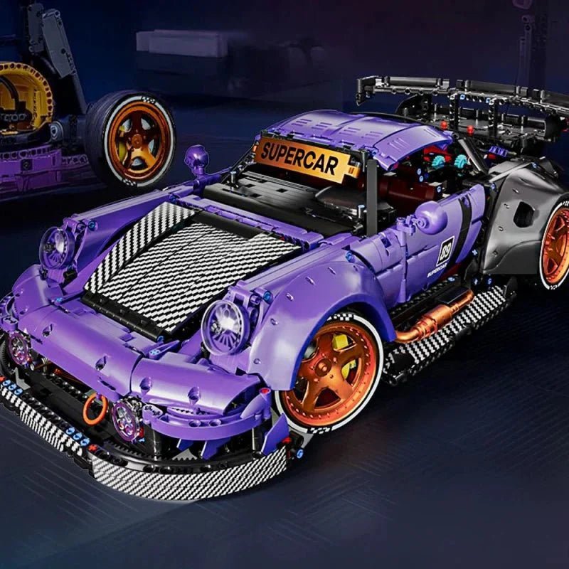 WidebodyRetro Street Coupe - Building Blocks Set | Power Brickz