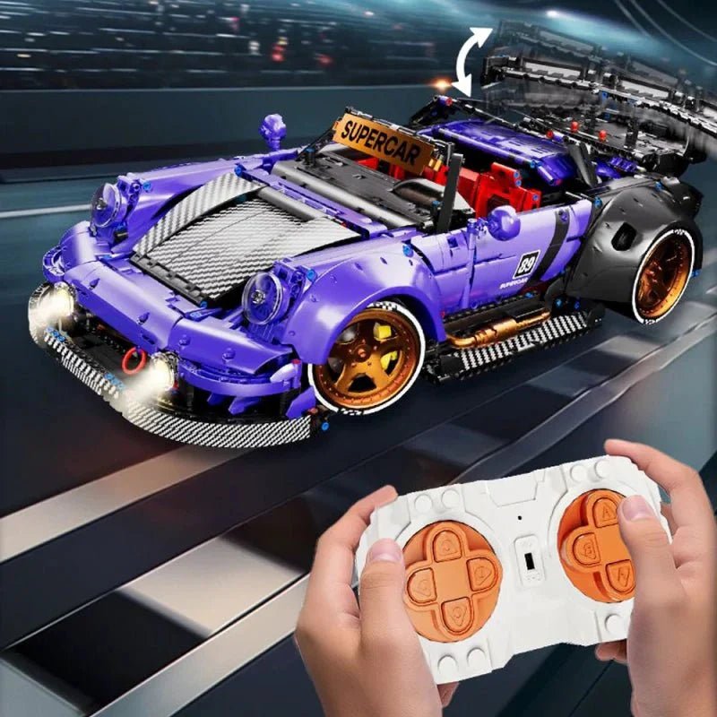 WidebodyRetro Street Coupe - Building Blocks Set | Power Brickz