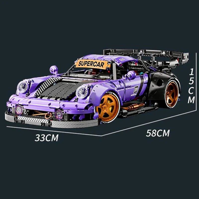 WidebodyRetro Street Coupe - Building Blocks Set | Power Brickz