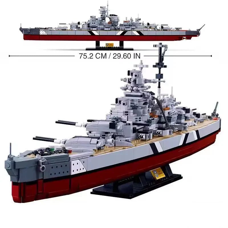 WW2 KMS Bismarck Battleship | 1849pcs - Power Brickz