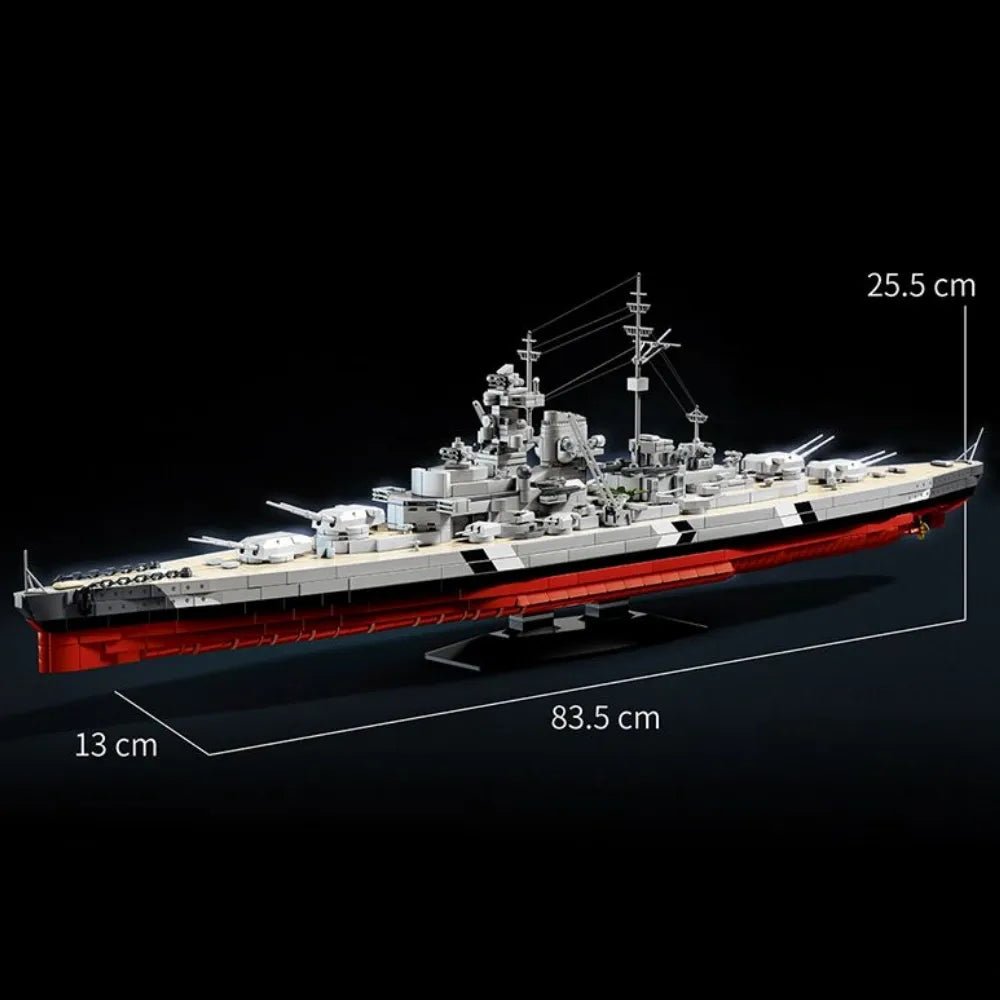 WWII Battleship 1940 | 2686pcs - Power Brickz