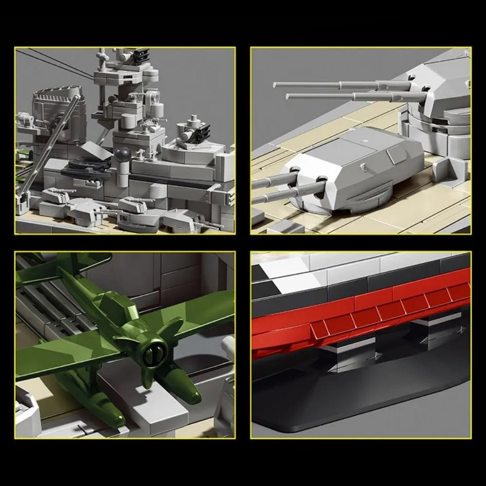 WWII Battleship 1940 | 2686pcs - Power Brickz