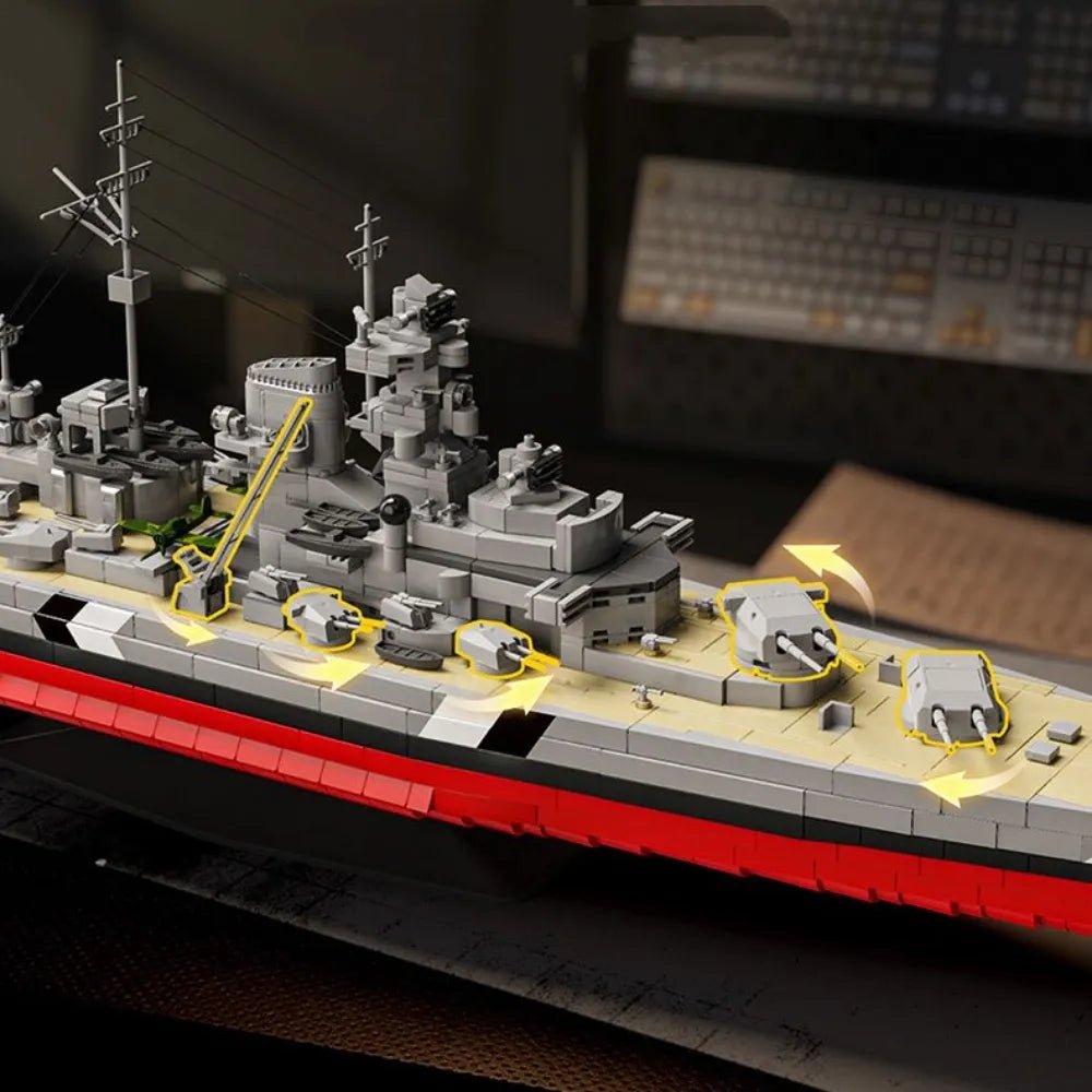 WWII Battleship 1940 | 2686pcs - Power Brickz