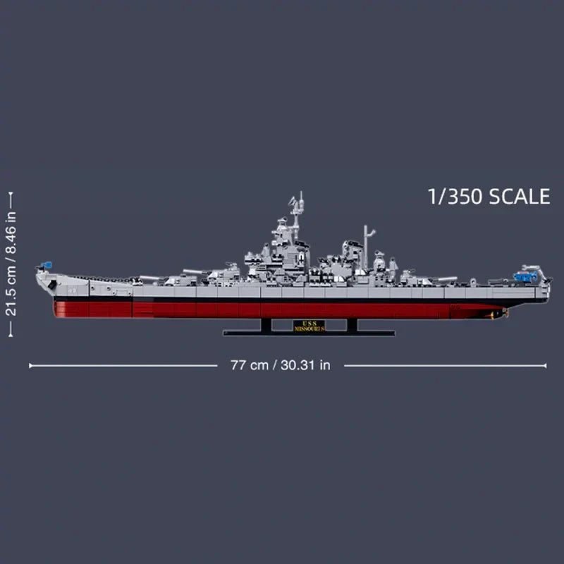 WWII Battleship 1945 | 1739pcs - Power Brickz