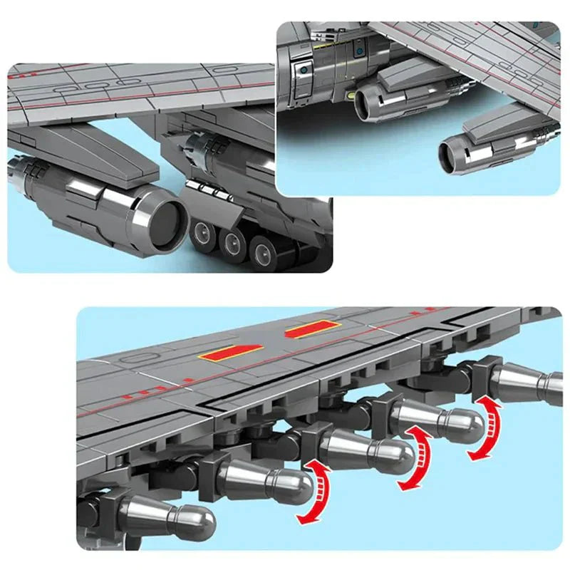 Y-20 Cargo Plane - Building Set | Power Brickz