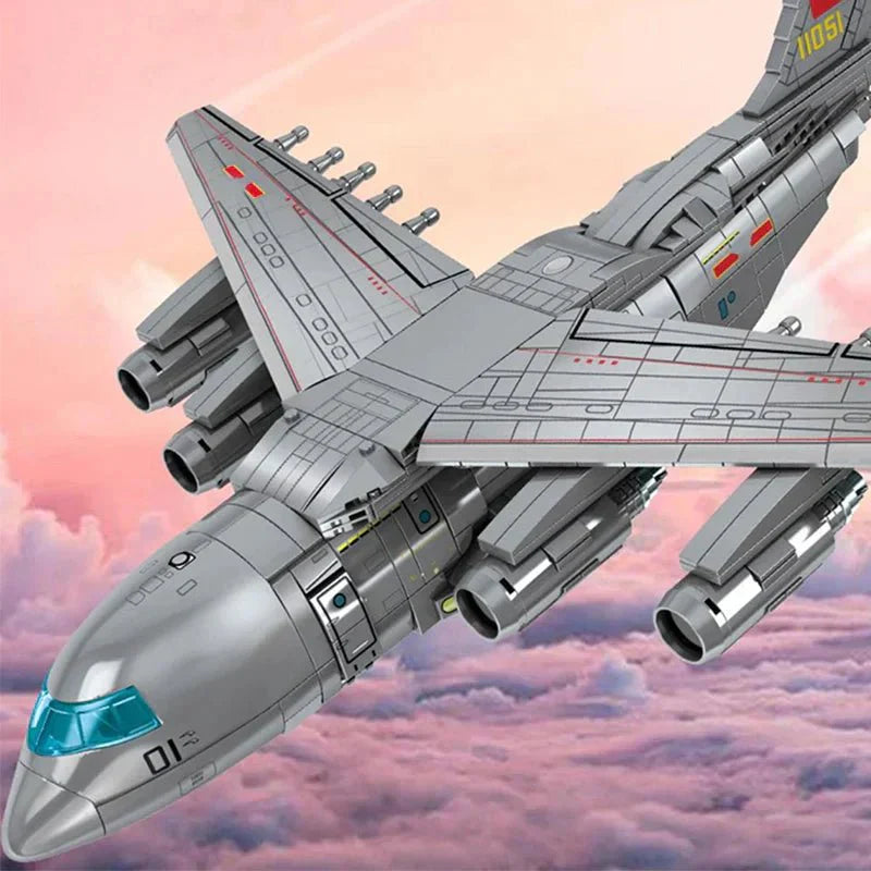 Y-20 Cargo Plane - Building Set | Power Brickz