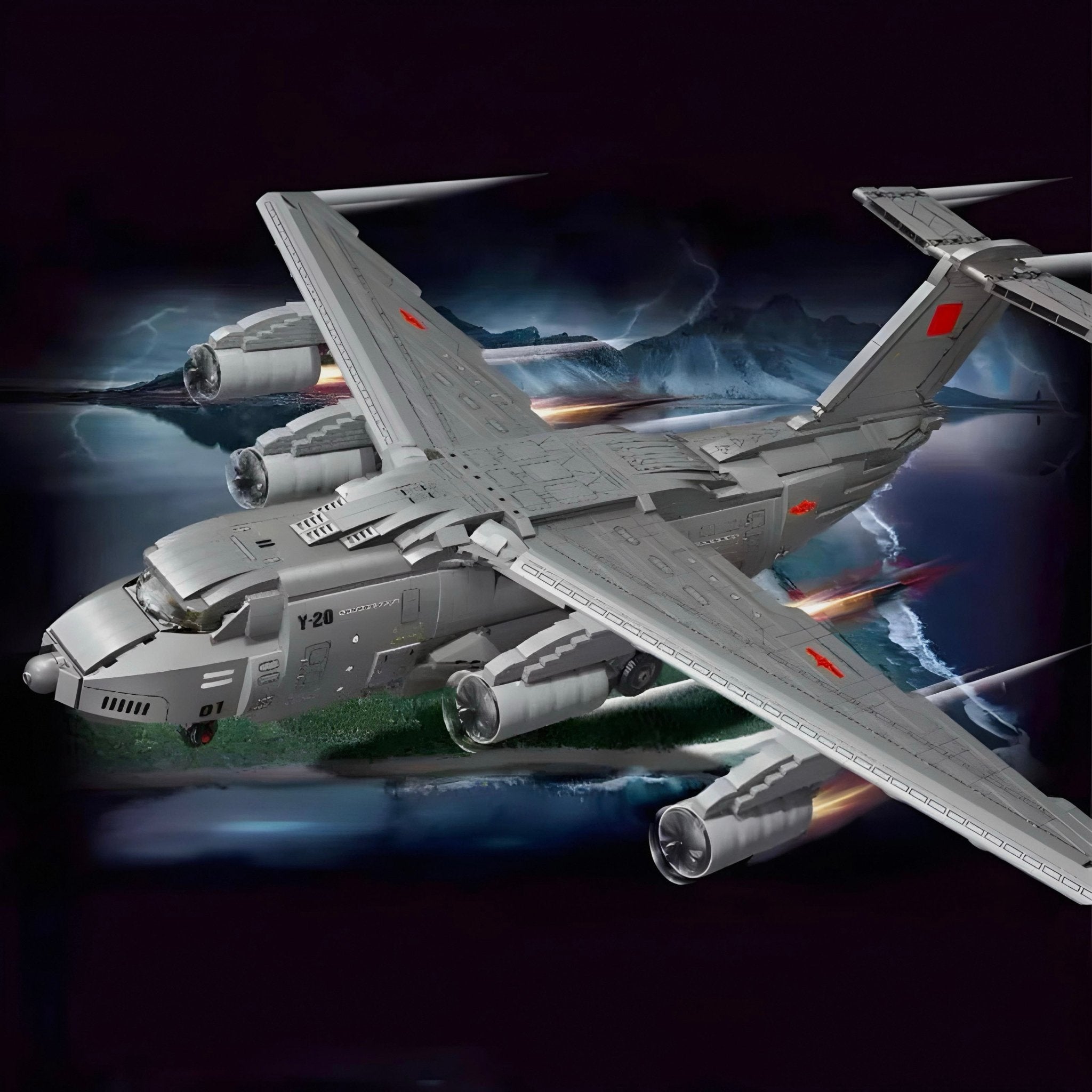Y-20 Special Military Aircraft - Building Set | Power Brickz
